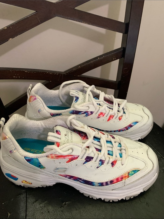 Skechers Shoes - Skechers D’Lites Women’s Sneakers Size 9.5 White Multi Tie Dye
Description:
Ske